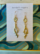 The Coral Earring Lemon Topaz