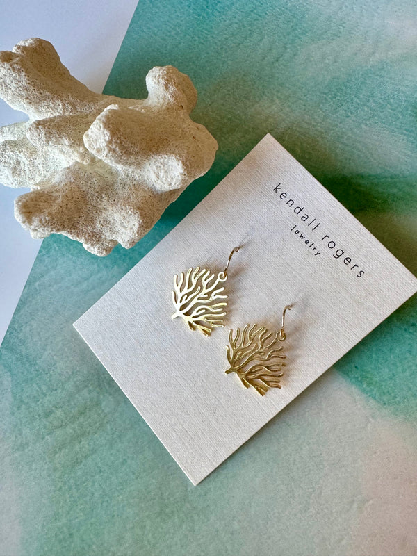 The mini Sea Coral earrings