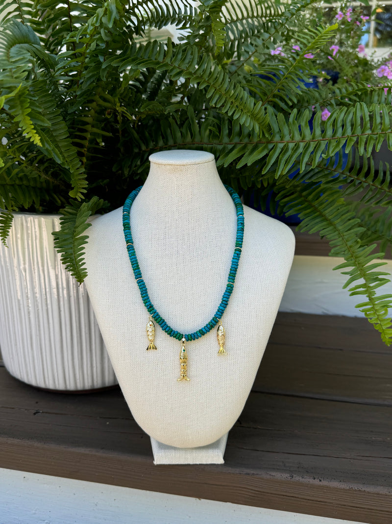 3 Fish Necklace