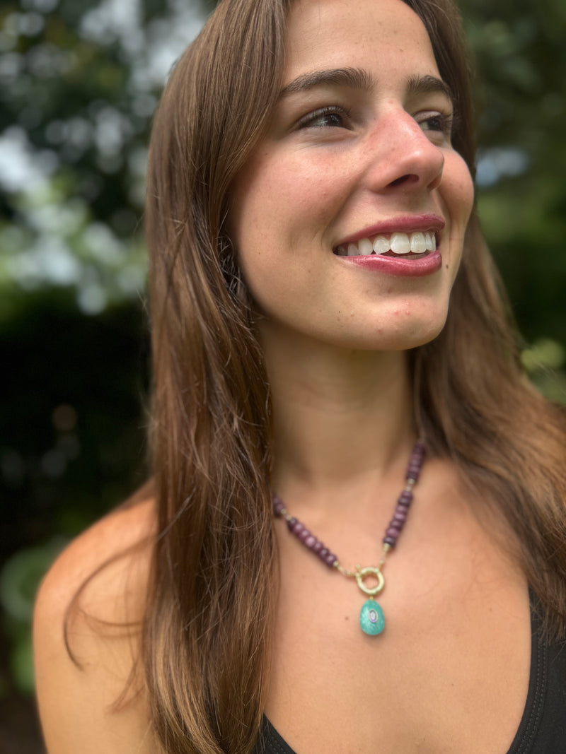 The Lavender Mojito Necklace