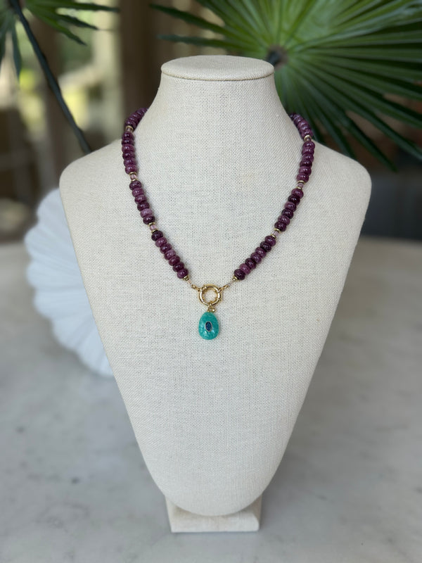 The Lavender Mojito Necklace