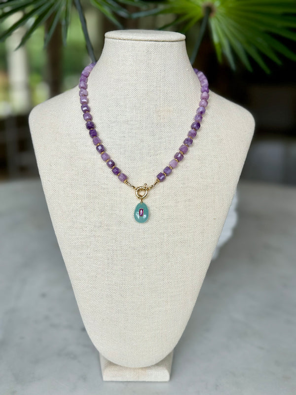 Lavender French 75 Necklace