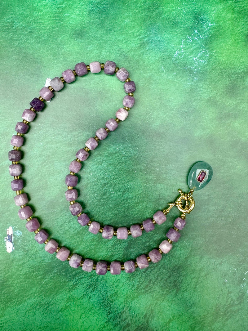 Lavender French 75 Necklace