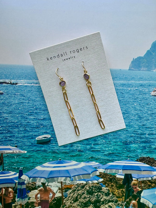 The Lavender Fields earring
